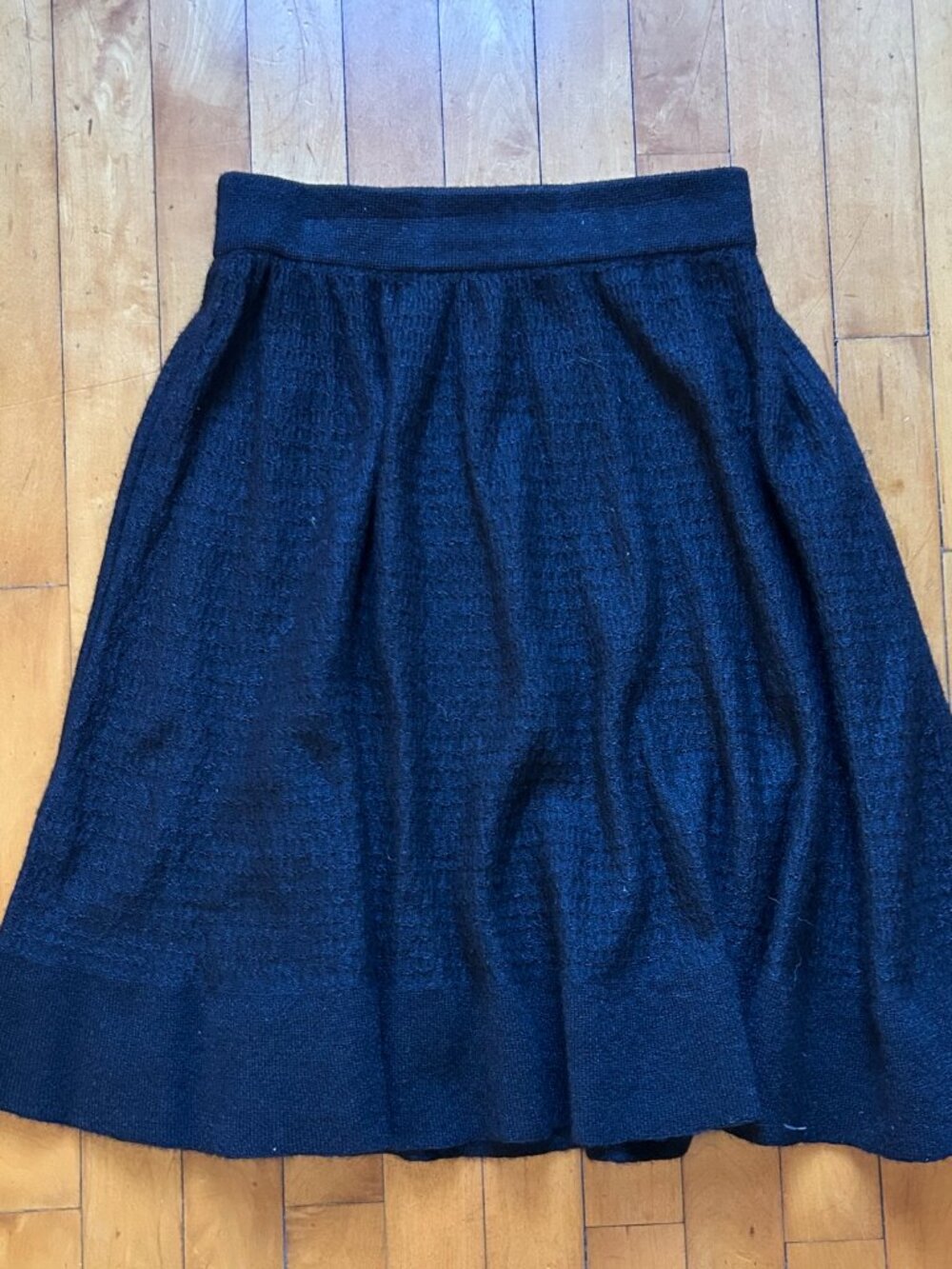 Aiayu Black Wool Skirt S